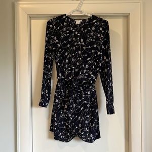 Club Monaco Navy Floral Romper